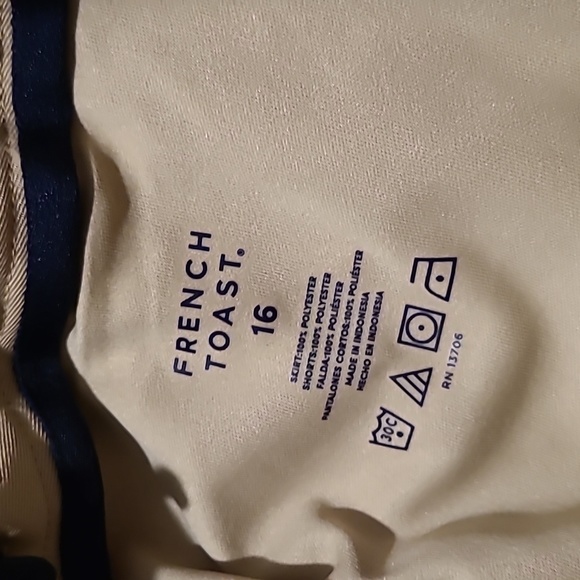 French Toast Girls School Uniform Adjustable Waist Scooter skorts - Picture 7 of 9